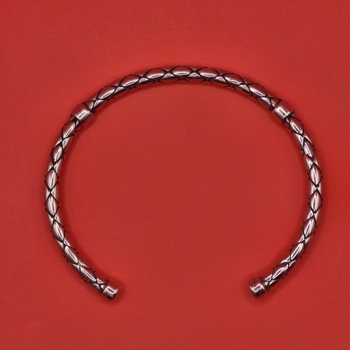Braided Stainless Steel Open Adjustable Cuff Bracelet – Textured Modern Minimalist Wrist Bangle