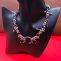 Punk Industrial Charm Necklace & Earring Set – Silver Gothic Statement Jewellery