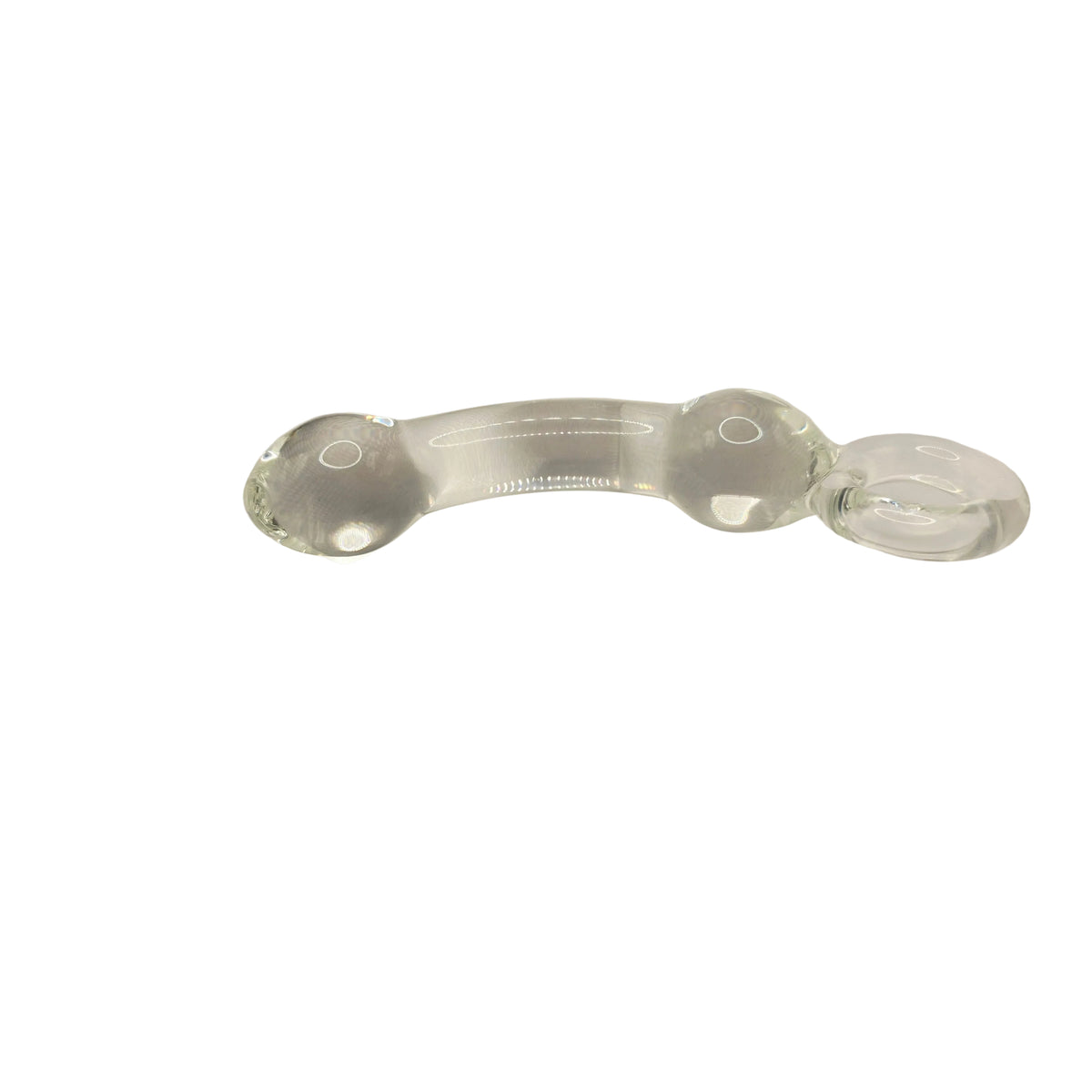 Tubed Ended Glass Dildo But Plug Sex Toy