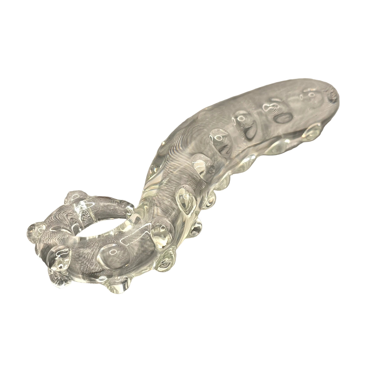 Studded  Borosilicate  Glass Dildo Anal Stimulator Sex Toy