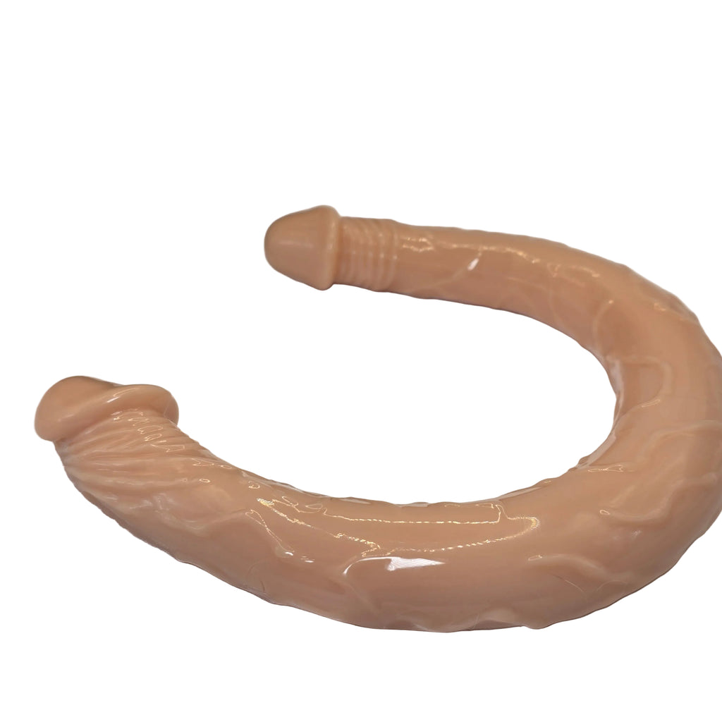 Double Ended Silicone Dildo Realistic G Spot Massager  Sex Toy for Couples