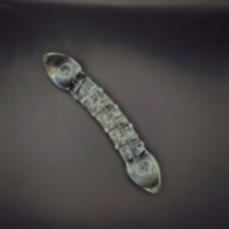 Anal Glass Double Sided Textured Dildo Wand Anal plug lesbian G-spot