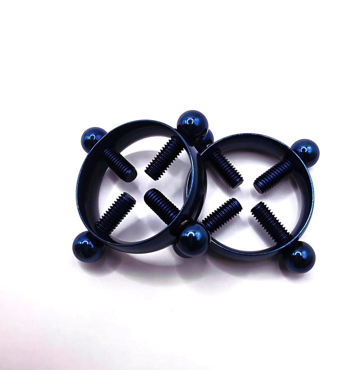 Adjustable Non-Piercing Nipple Clamps  Stylish Screw Fit Body Jewelry in Multiple Finishes