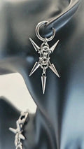 Five Spike Rivet Earring Stainless Steel Gothic Aesthetic Earring For Unisex