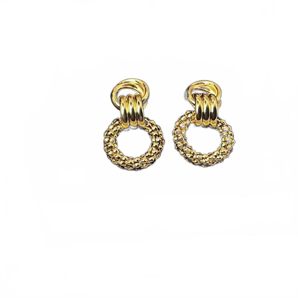 Twisted Knot Hoop Earrings: Stainless Steel Geometric Statement Jewelry