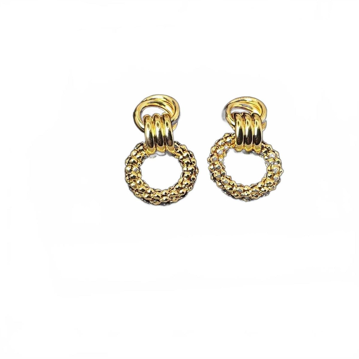 Twisted Knot Hoop Earrings: Stainless Steel Geometric Statement Jewelry