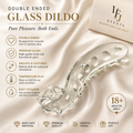 Studded  Borosilicate  Glass Dildo Anal Stimulator Sex Toy