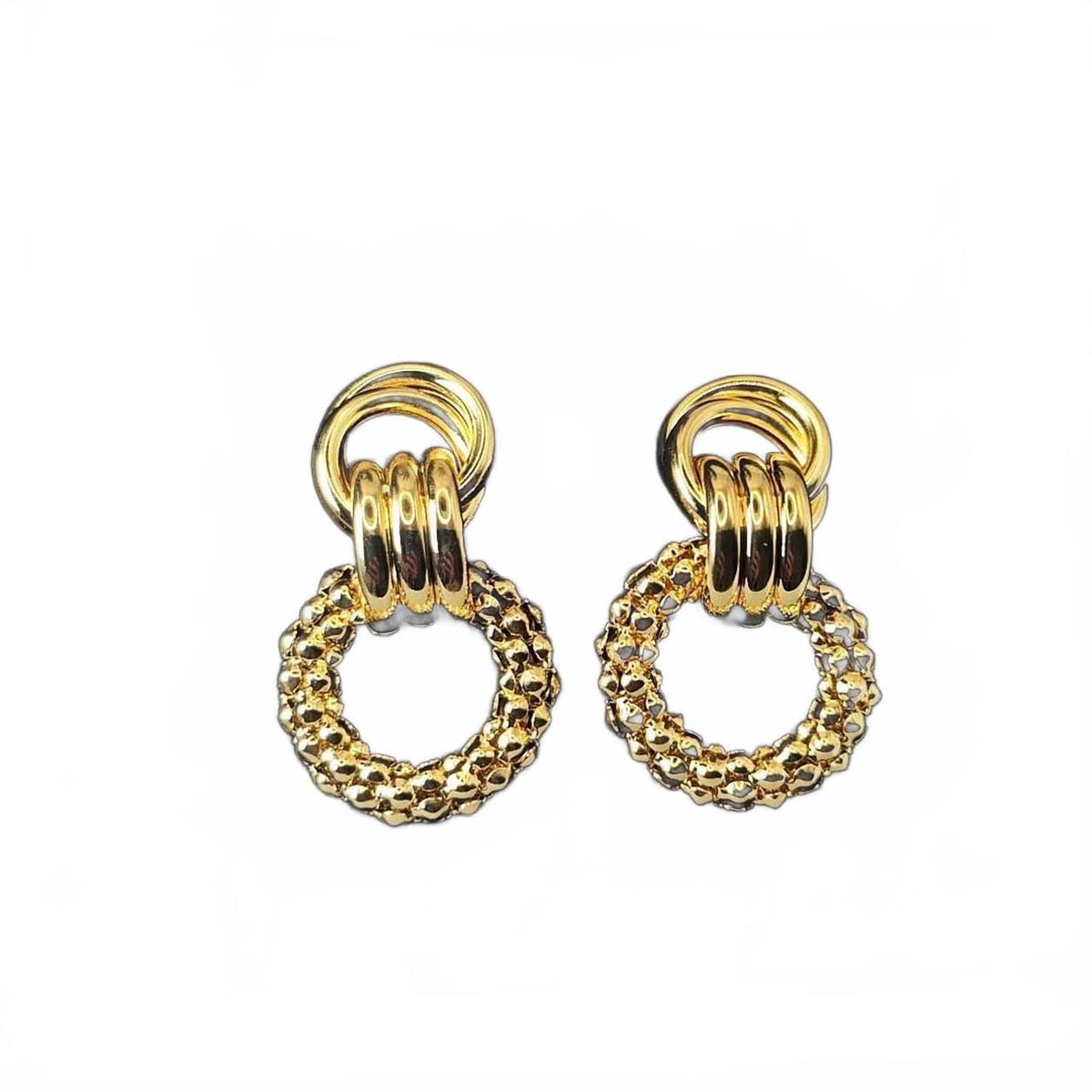 Twisted Knot Hoop Earrings: Stainless Steel Geometric Statement Jewelry