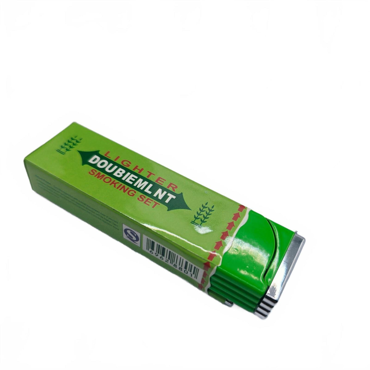 Lighter Case Double Mint Shaped Luxury Green Gum Case with Green Accent