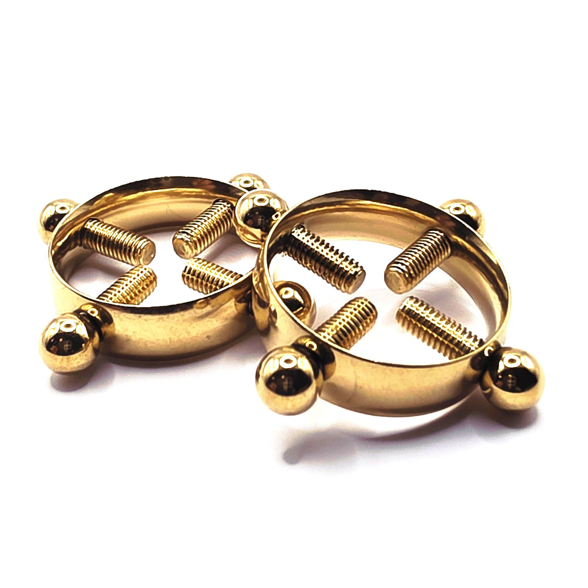 Adjustable Non-Piercing Nipple Clamps  Stylish Screw Fit Body Jewelry in Multiple Finishes