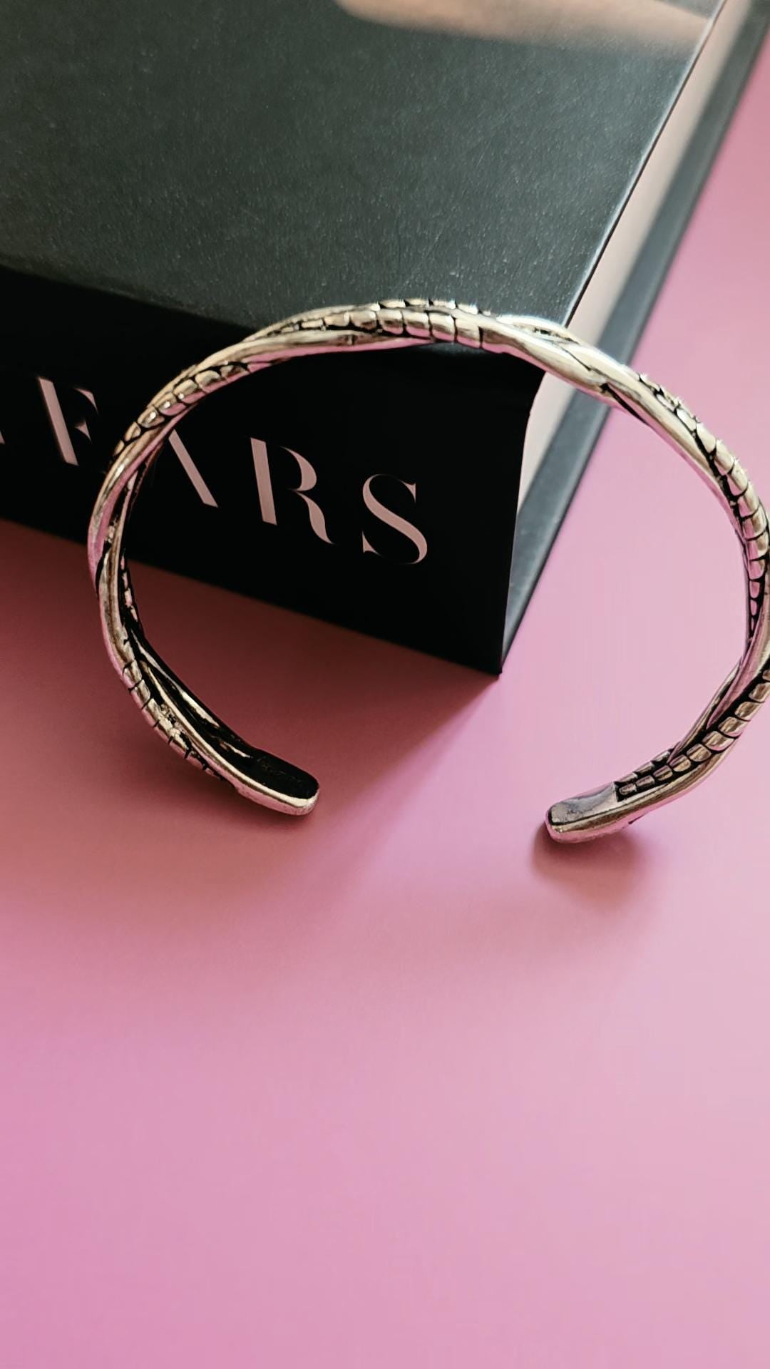 Rope Braided Cuff Bracelet Stainless Steel Modern Minimalist Wrist Jewelry Unisex