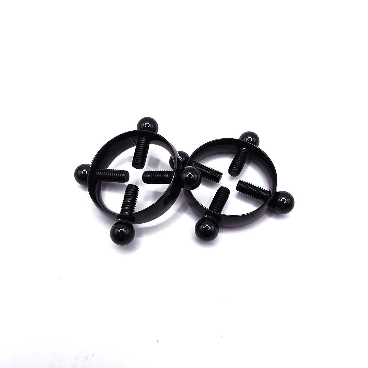Adjustable Non-Piercing Nipple Clamps  Stylish Screw Fit Body Jewelry in Multiple Finishes