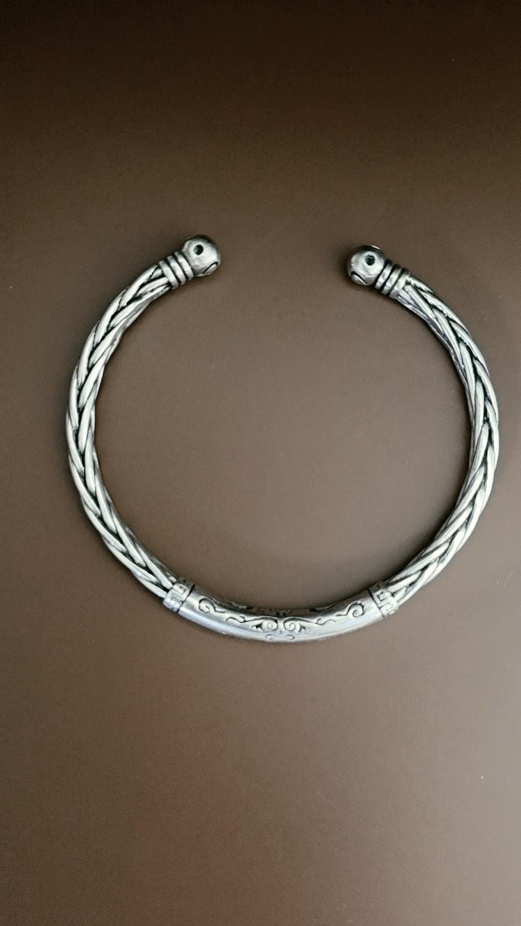 Tribal Viking Braided Titanium Steel Cuff Bracelet Modern Minimalist Wrist Jewelry for Men