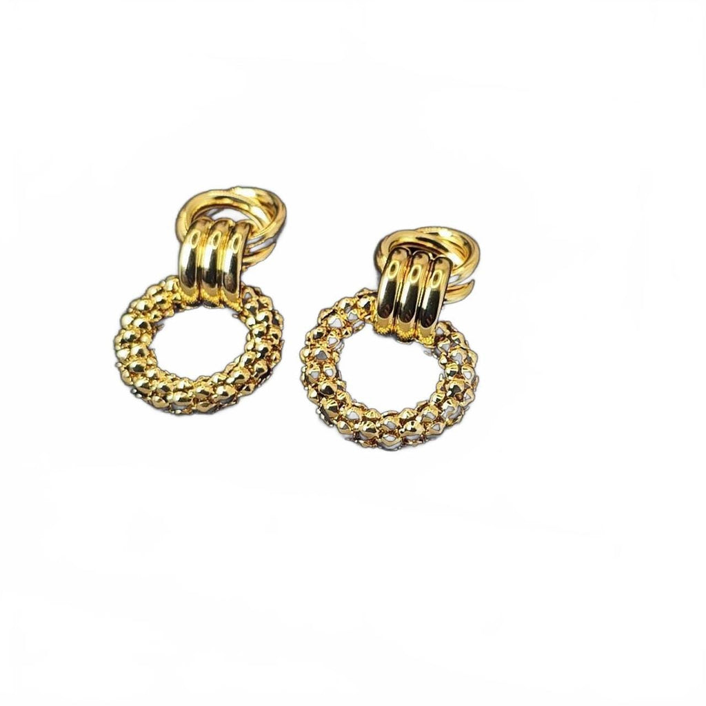 Twisted Knot Hoop Earrings: Stainless Steel Geometric Statement Jewelry