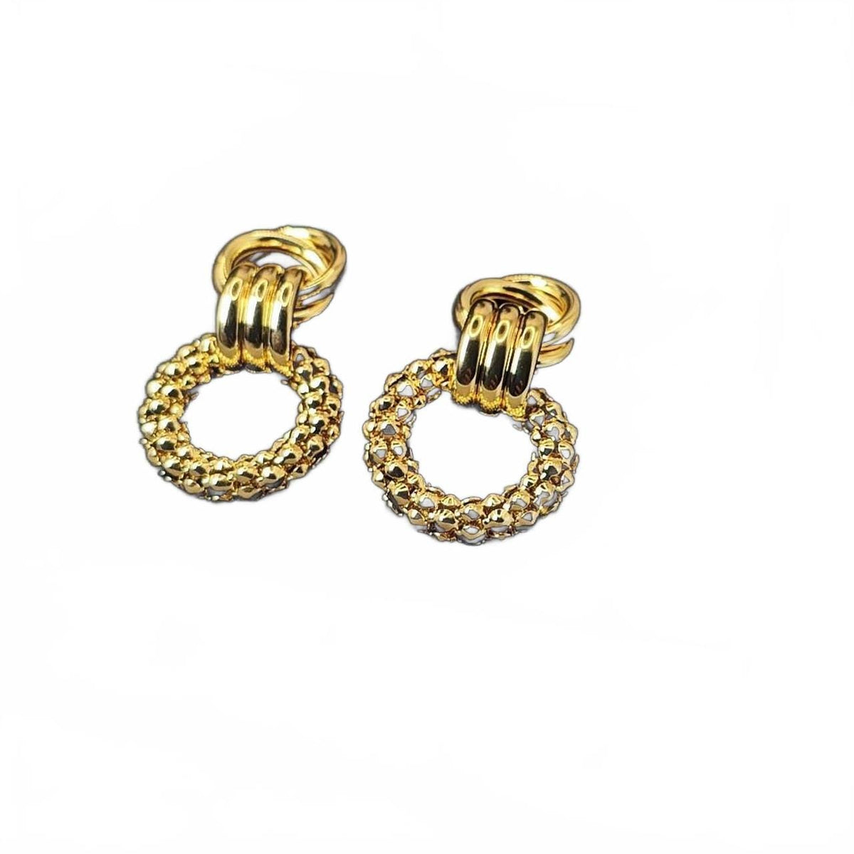 Twisted Knot Hoop Earrings: Stainless Steel Geometric Statement Jewelry