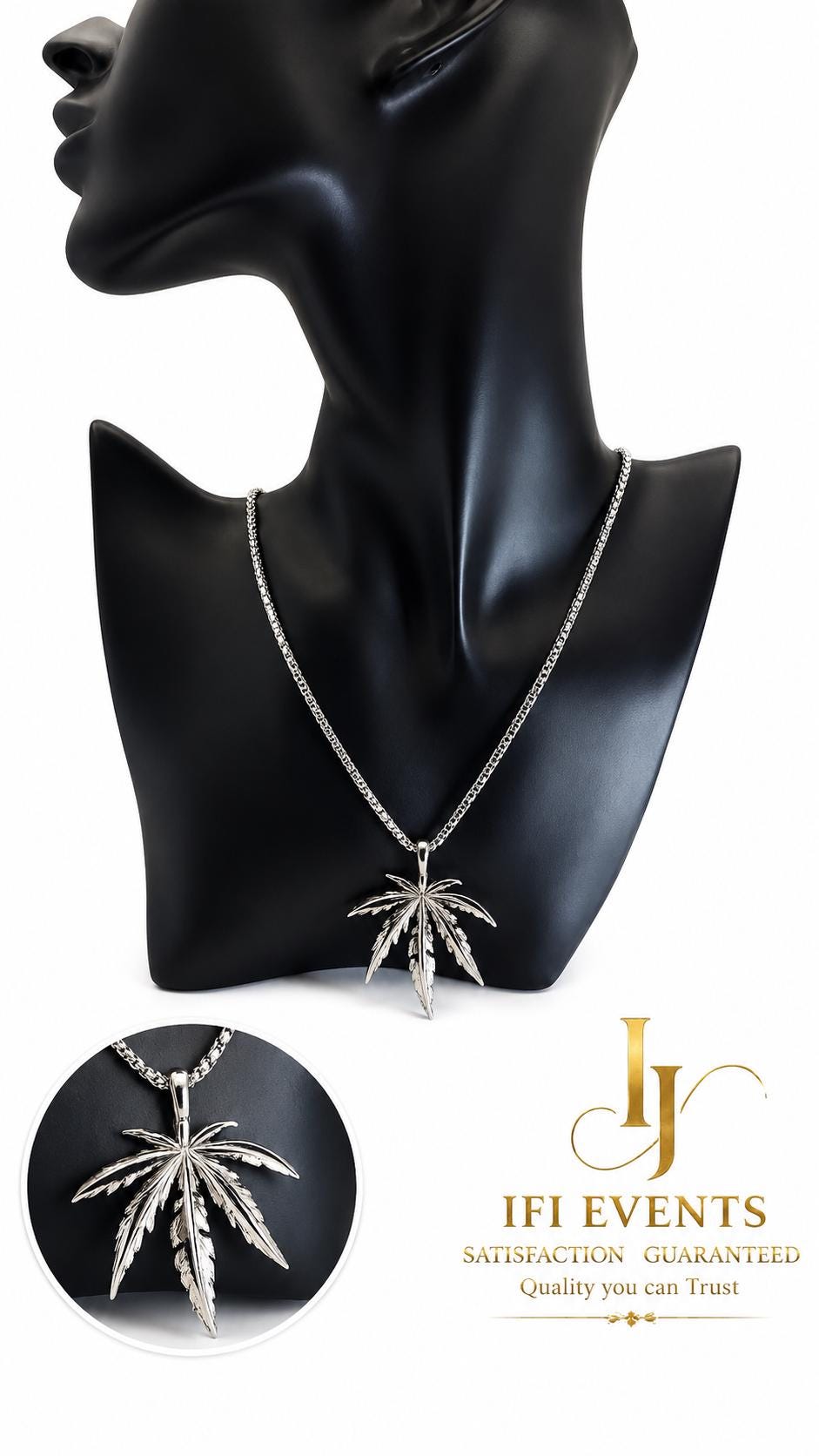 Stainless Steel Leaf Cross Compass Thors Hammer Star Pendant Necklace Jewelry for Men