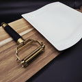 Gold Stainless Steel 4-in-1 Vegetable Peeler – Ergonomic Black Handle Kitchen Gadget